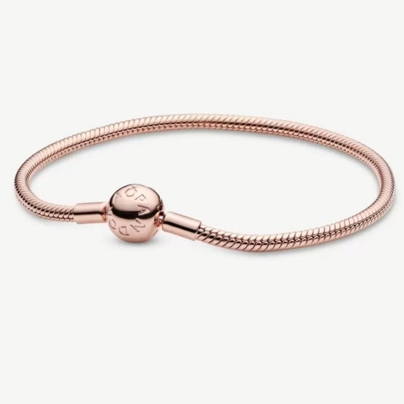 Authentic Pandora Moments Snake Chain Bracelet size 7 - Picture 1 of 6